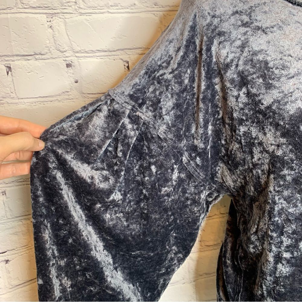 FREE PEOPLE We The Free Milan layering top crushed velvet pullover - Picture 4 of 12
